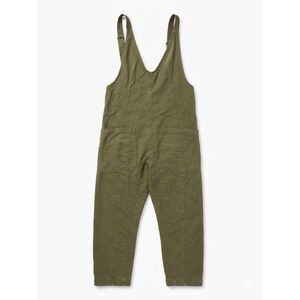 Free People We the Free Jumpsuit Women Army Green Sz S High Roller Heavy Strappy